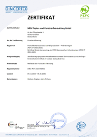 Zertifikat für den FSC®-Produktkettennachweis Chain of Custody