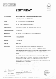 Zertifikat für den FSC®-Produktkettennachweis Chain of Custody