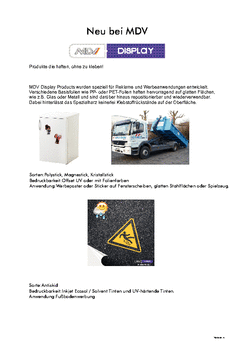 Display Info Sheet