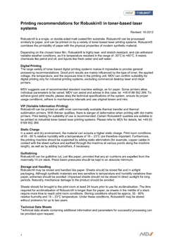 Robuskin Digital Printing Guidelines