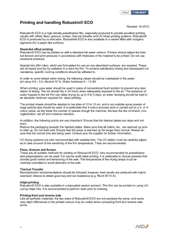 Robuskin ECO Printing Guidelines