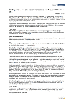 Robuskin Offset Printing Guidelines